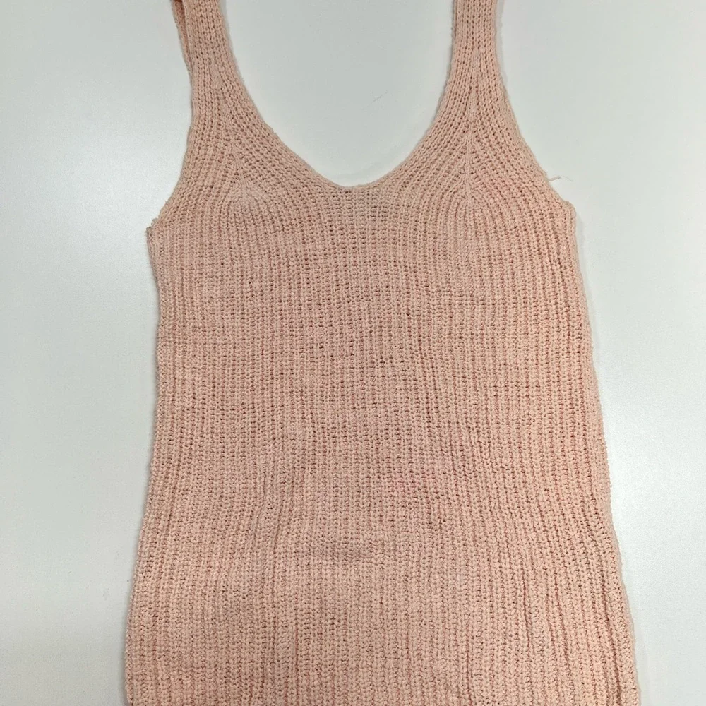 Madewell Monterey Sweater Tank in Pink Size XS Light Pink Blush - Picture 2 of 10